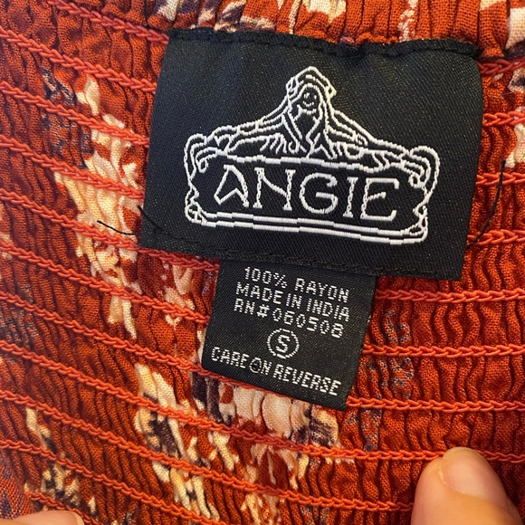 NWOT Angie Floral Front Twist Front Peekaboo Maxi Dress - Picture 4 of 8